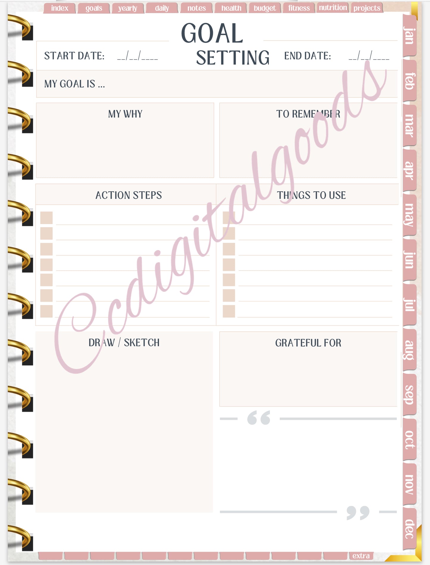 The deluxe infinity planner