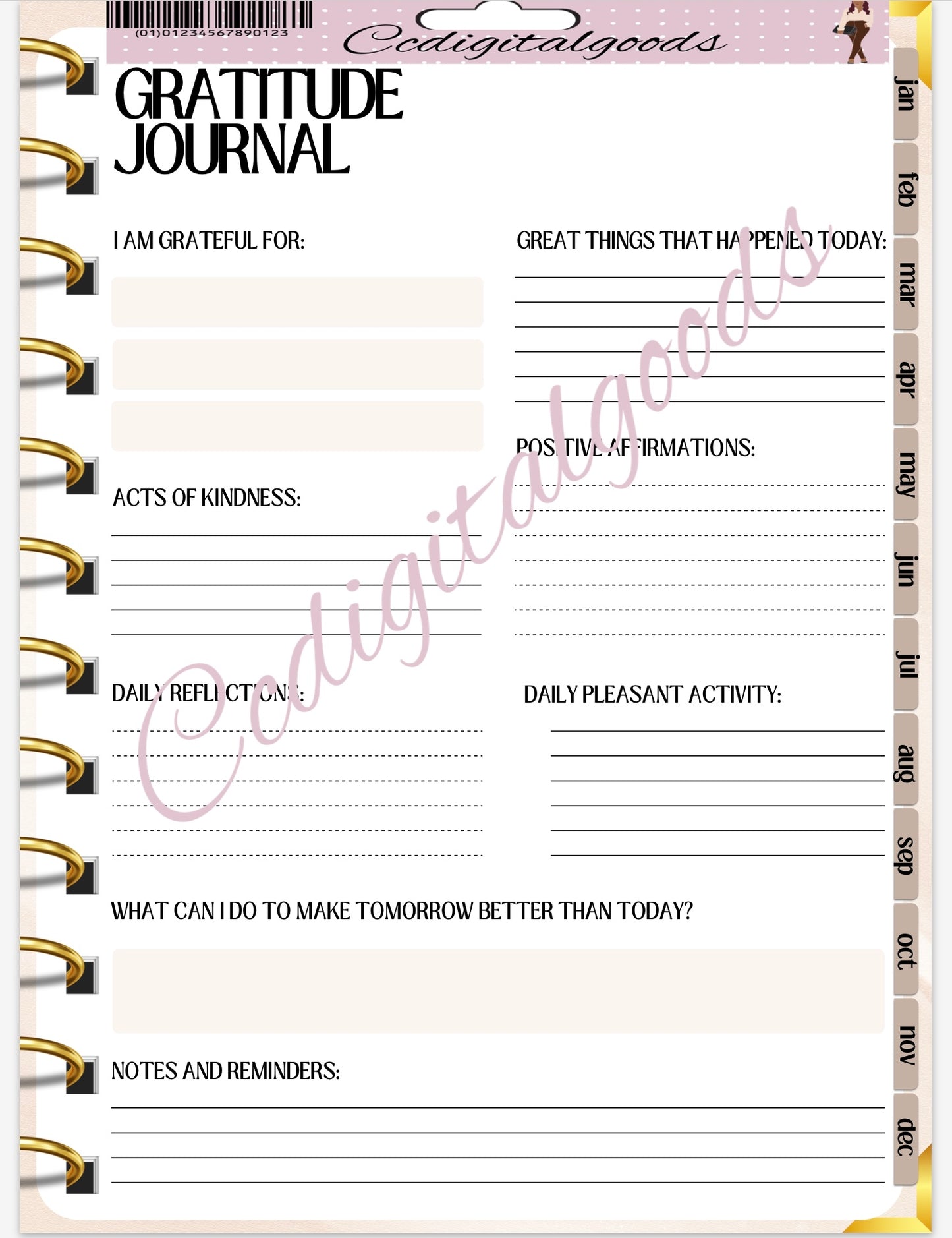 Ultimate Digital Journal for Daily Reflection & Goal Setting