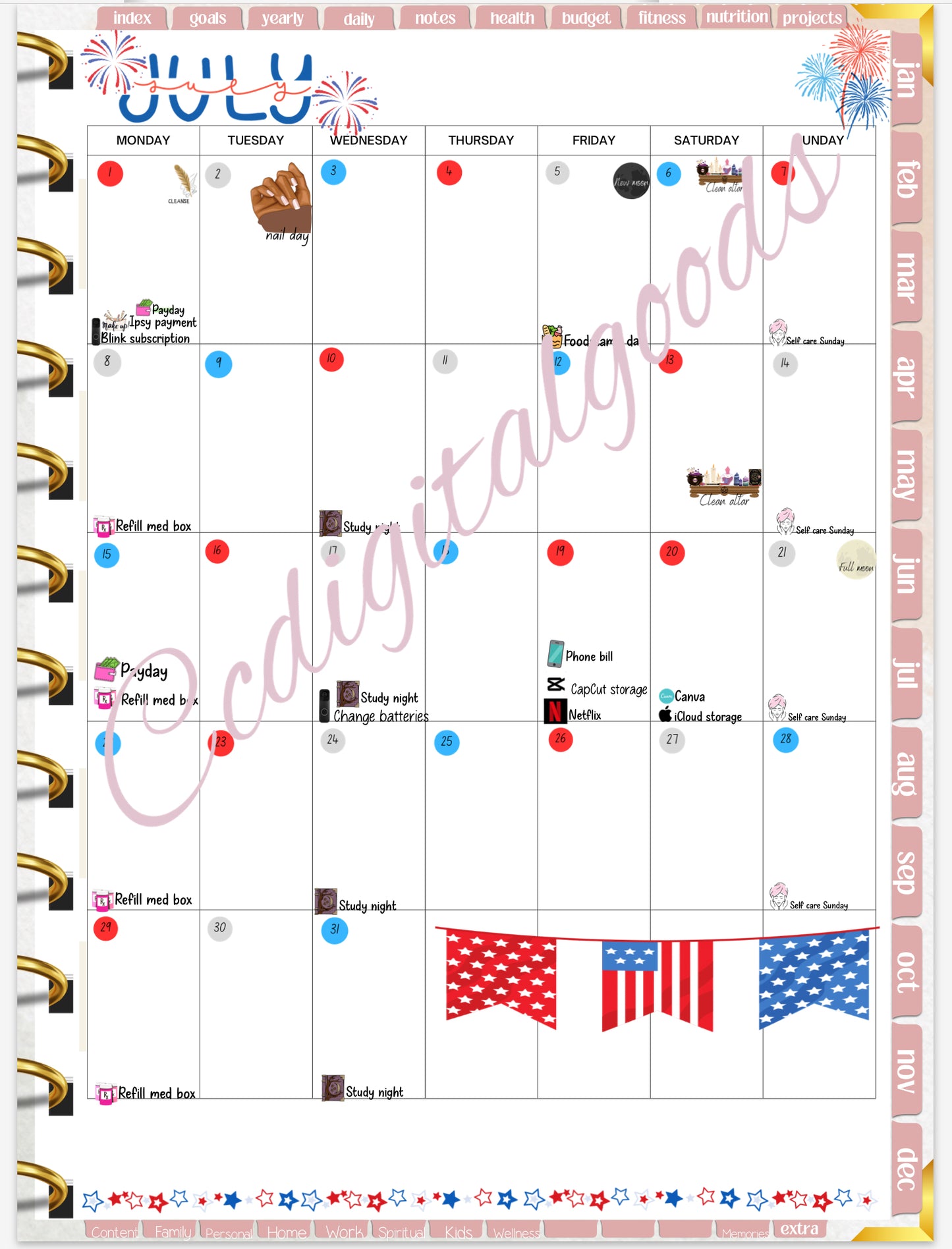 The deluxe infinity planner