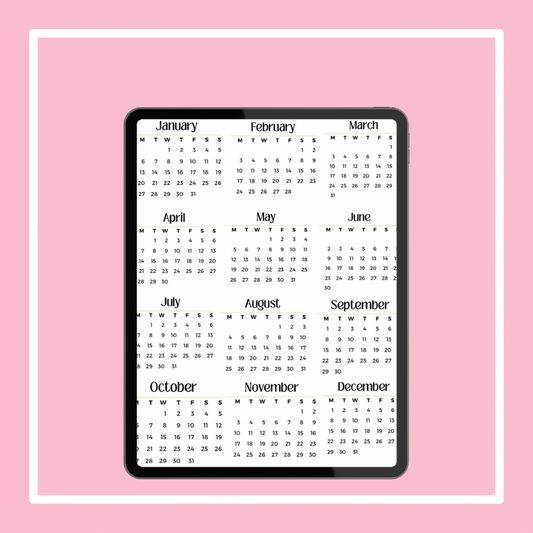 2025 Monthly Sticker Set for Digital Planners