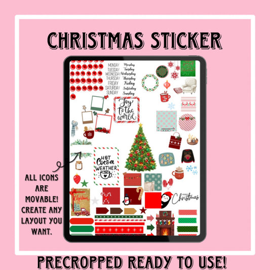 Christmas sticker set