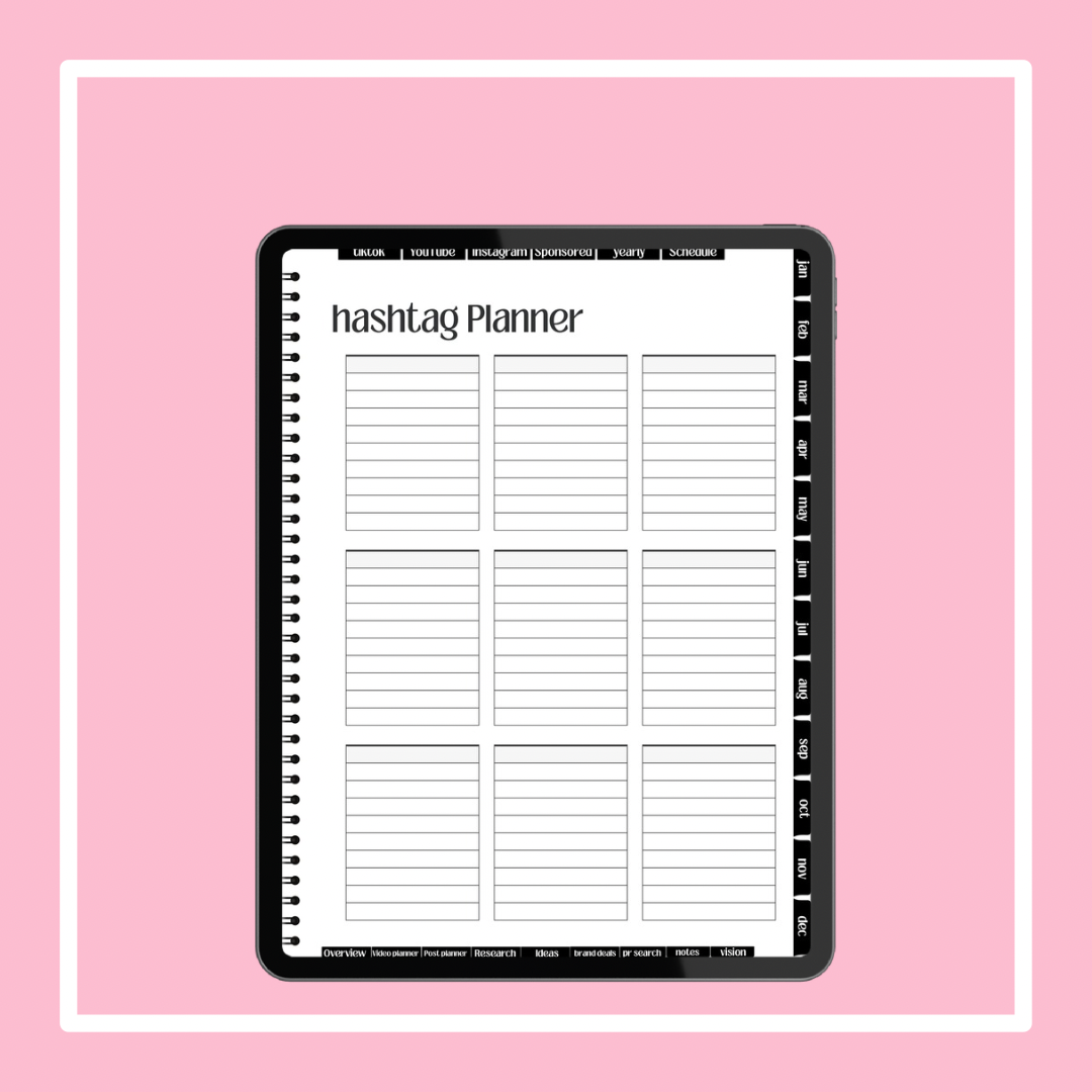 Rich off content social media planner