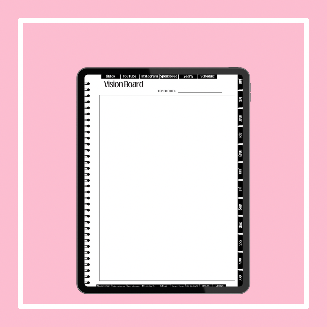 Rich off content social media planner