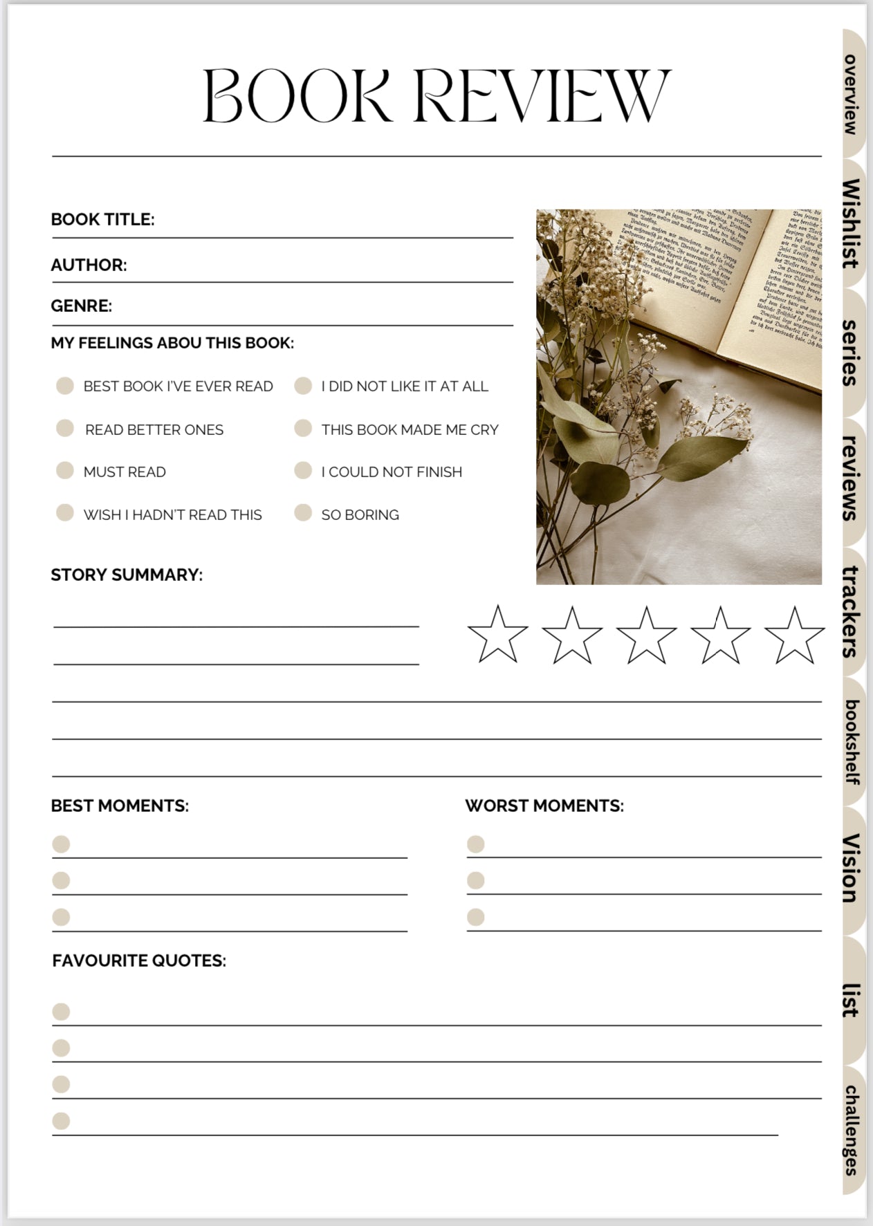 Reading journal