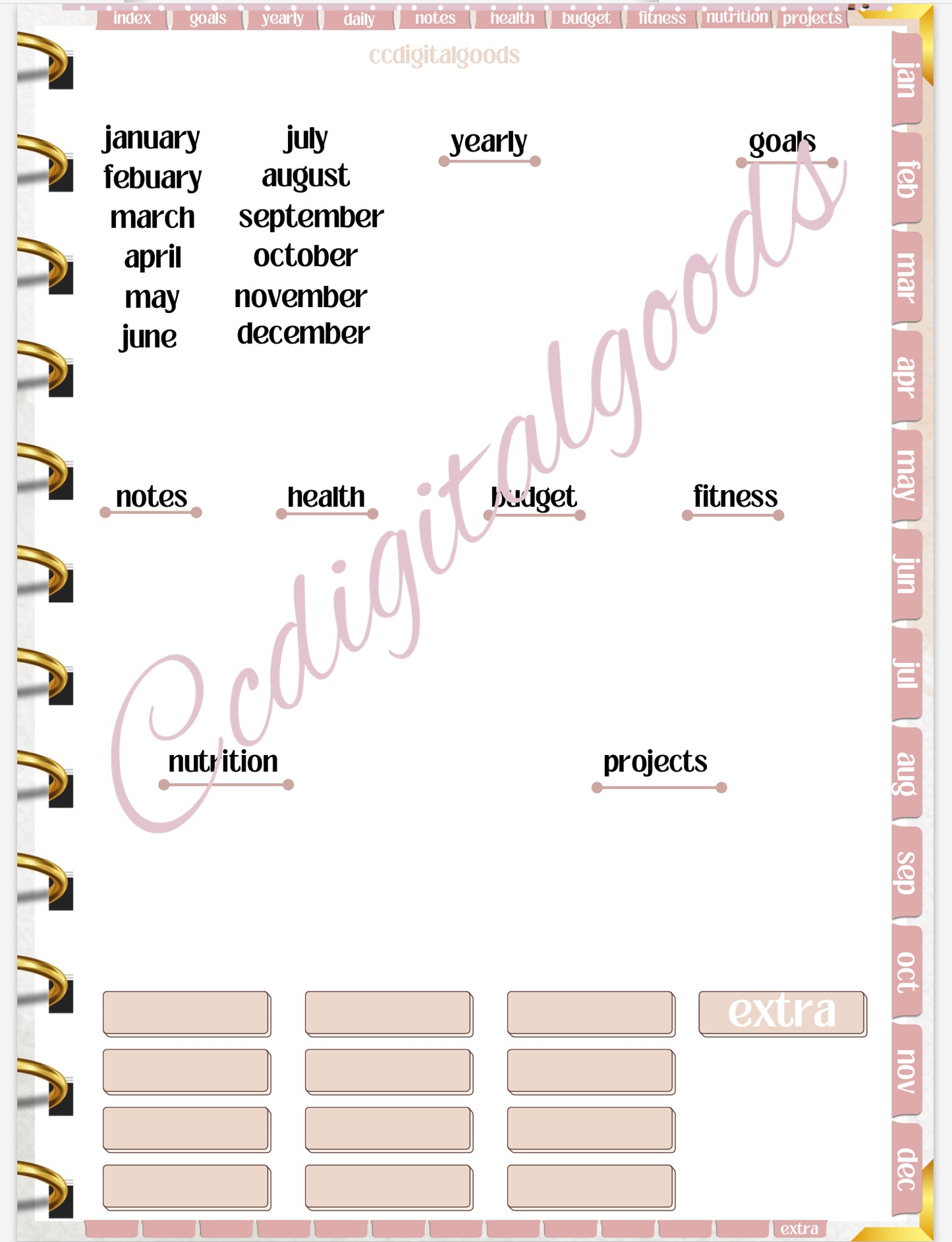 The deluxe infinity planner