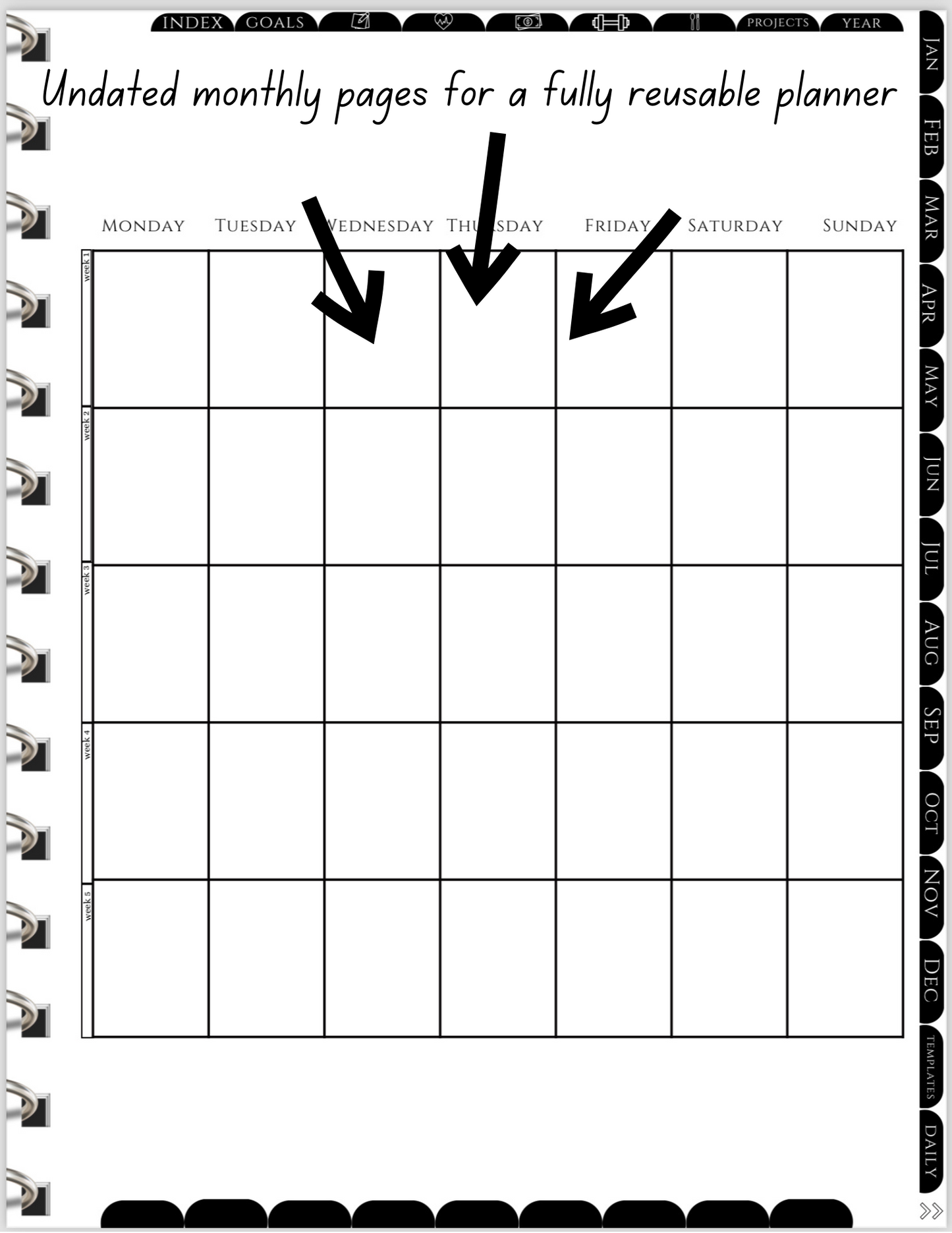 The infinity planner