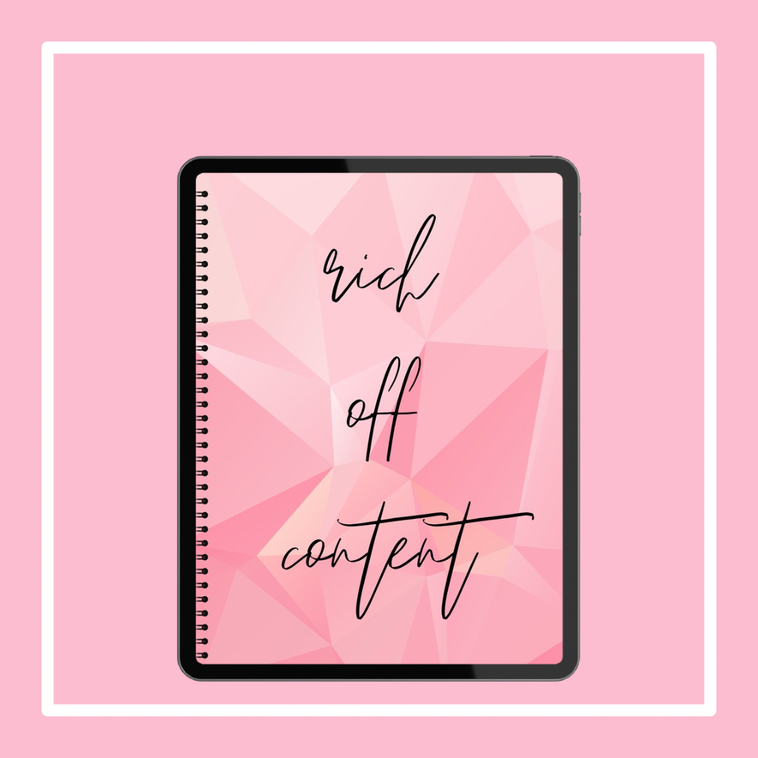 Rich off content social media planner
