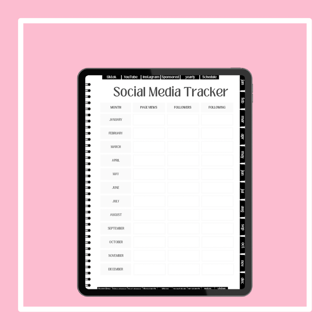 Rich off content social media planner