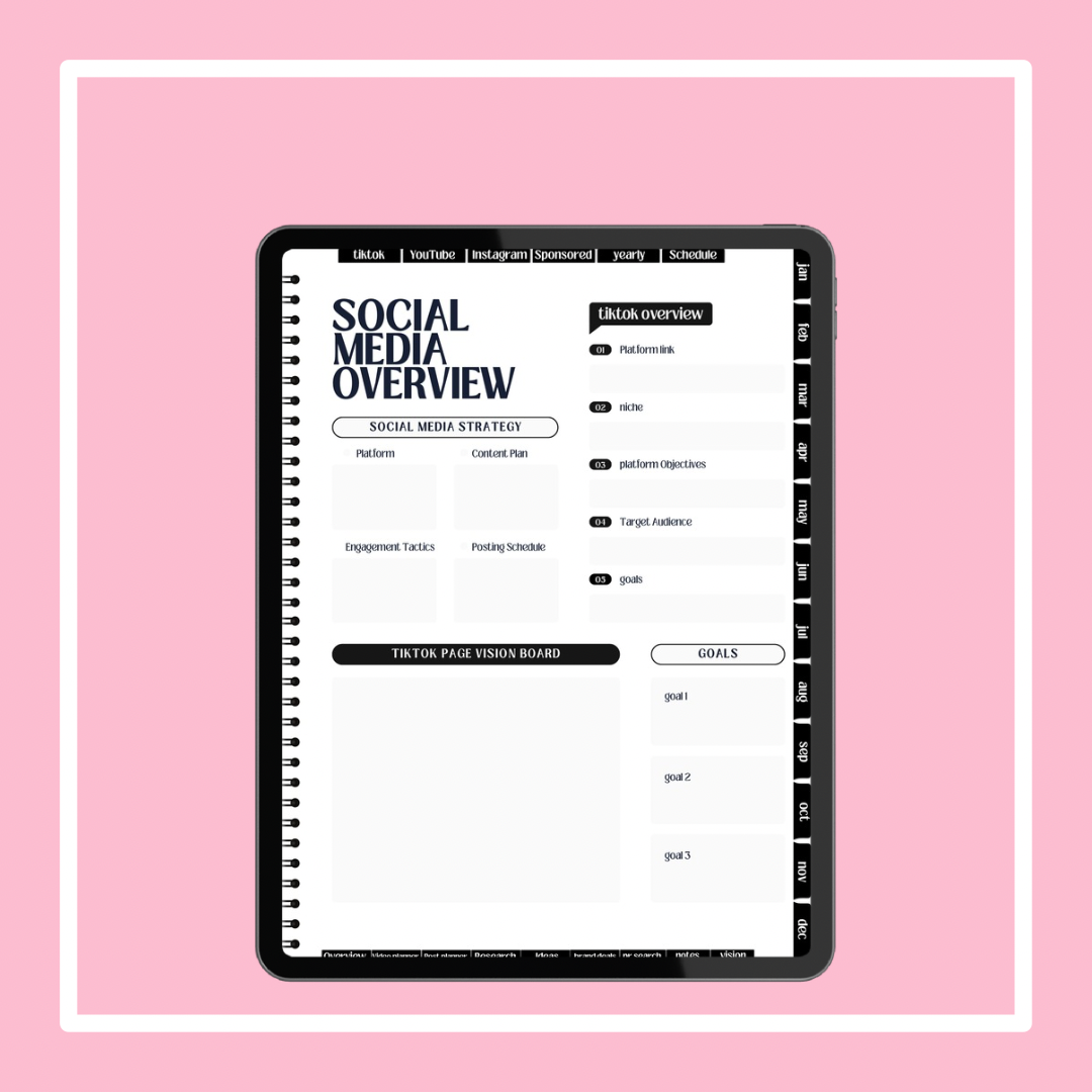 Rich off content social media planner
