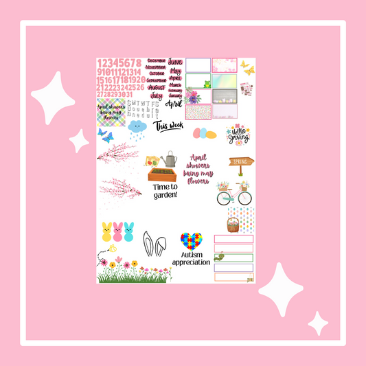 Springtime Bliss Digital Sticker Set