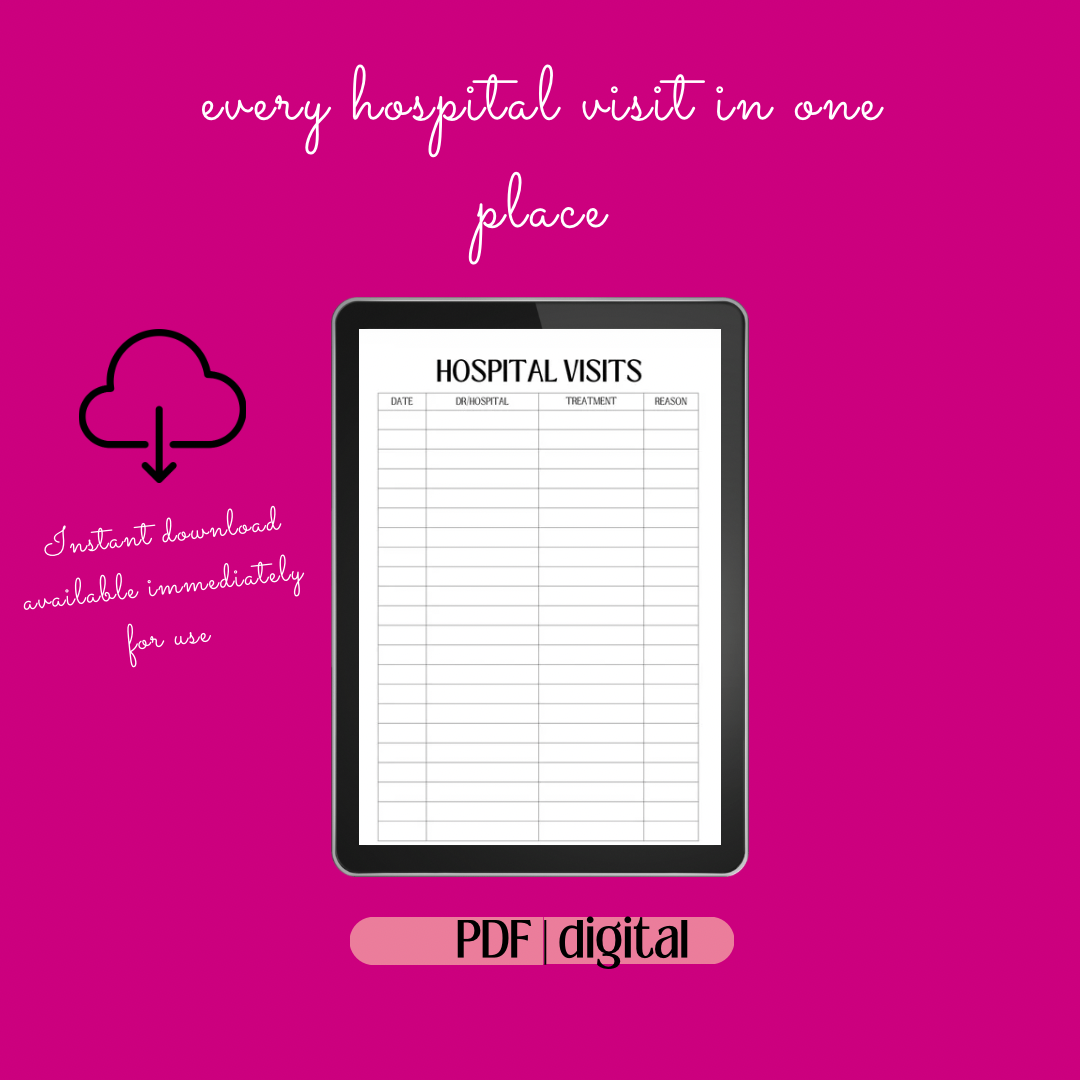 🩺 Ultimate Medical Tracker Bundle (Digital Download)