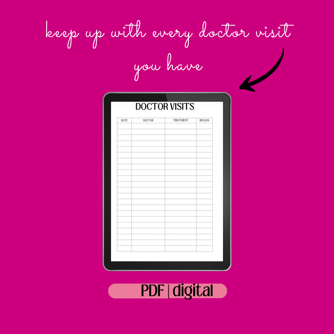 🩺 Ultimate Medical Tracker Bundle (Digital Download)