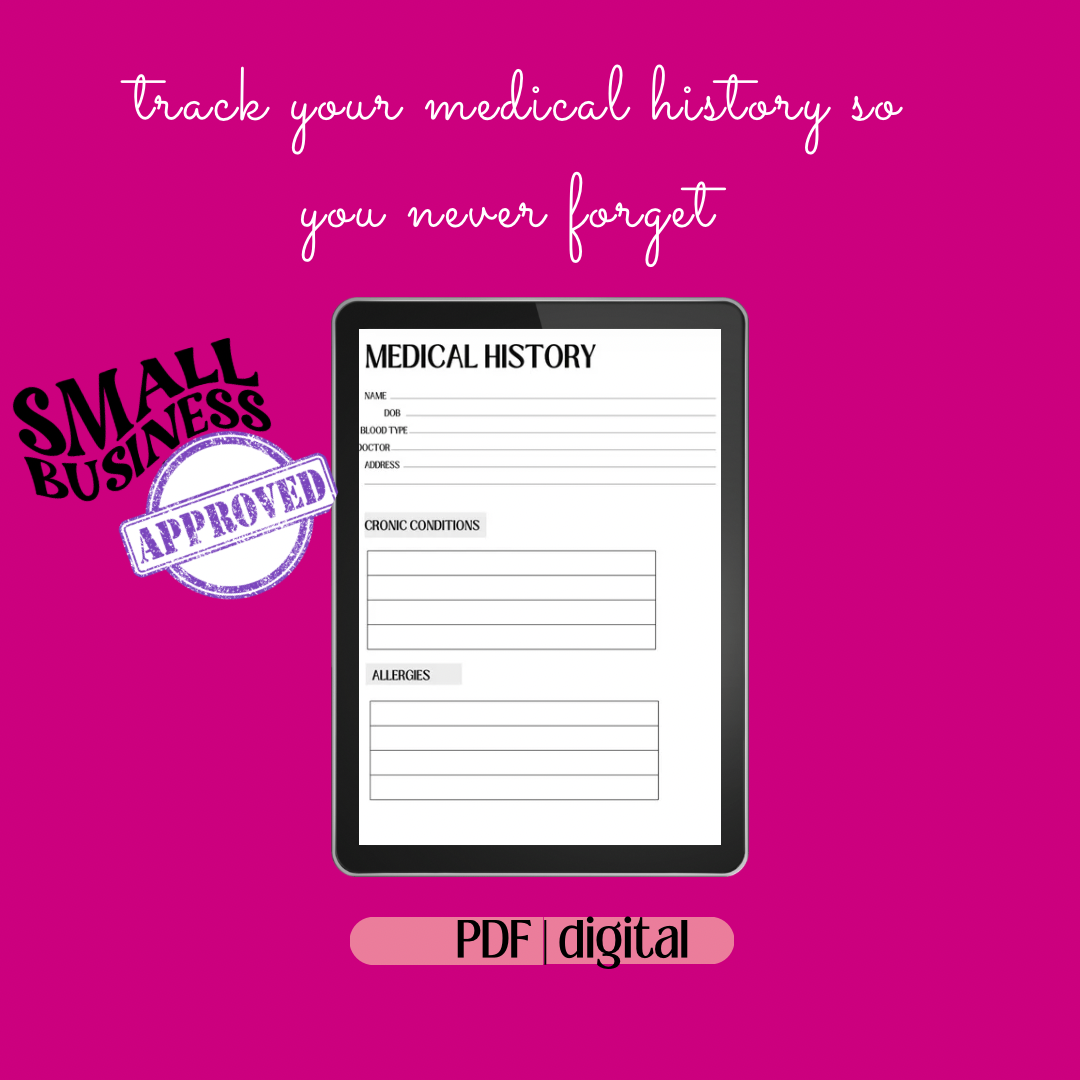 🩺 Ultimate Medical Tracker Bundle (Digital Download)