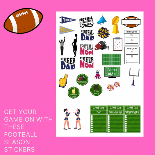 Football Season Digital Sticker Pack