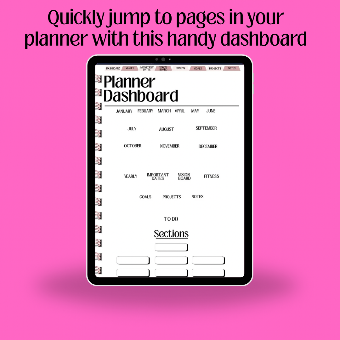 The Ultimate dated 2026 Life Digital Planner (Hyperlinked + Aesthetic Layout)