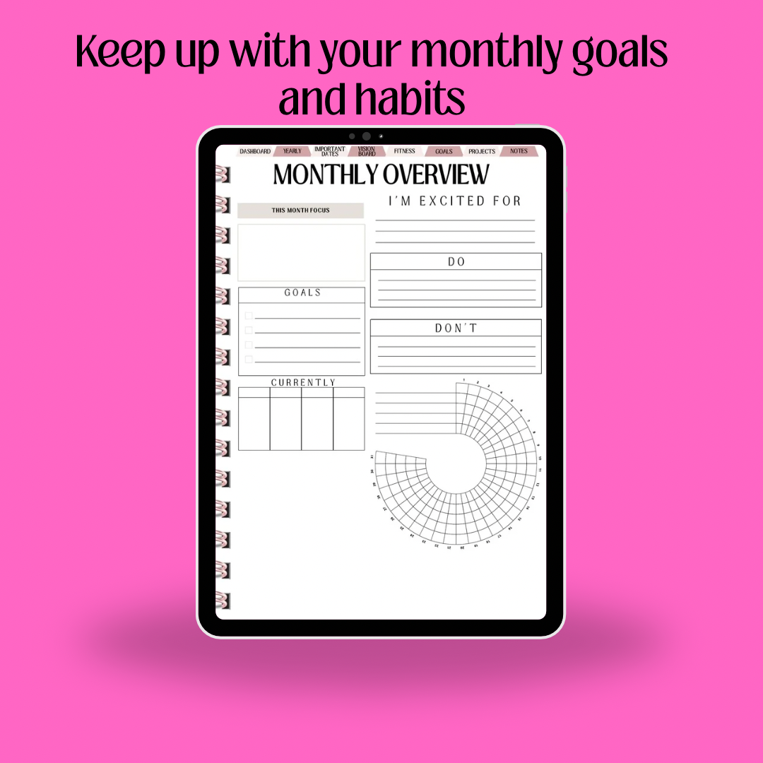 The Ultimate dated 2026 Life Digital Planner (Hyperlinked + Aesthetic Layout)