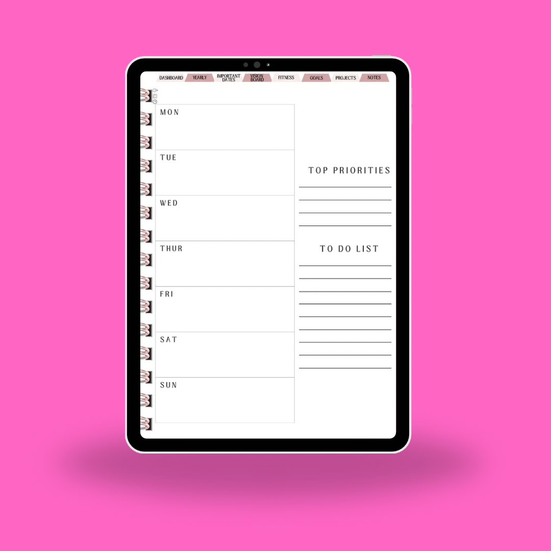 The Ultimate dated 2026 Life Digital Planner (Hyperlinked + Aesthetic Layout)