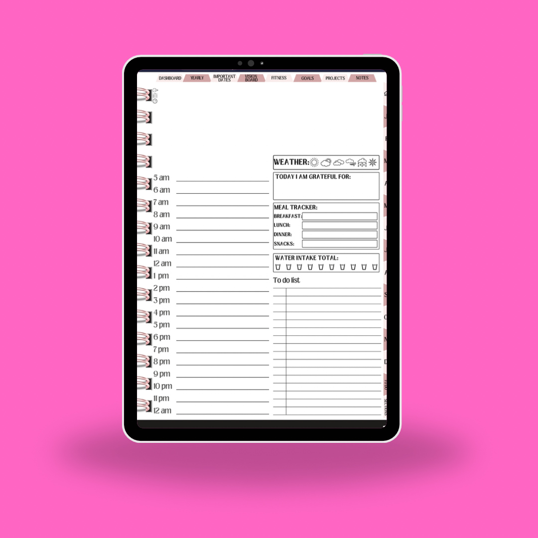 The Ultimate dated 2026 Life Digital Planner (Hyperlinked + Aesthetic Layout)