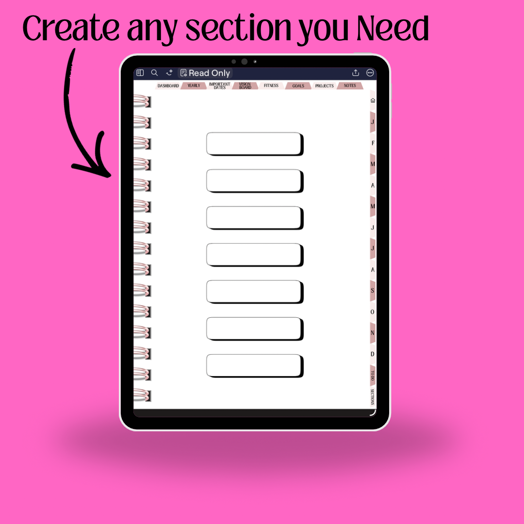 The Ultimate dated 2026 Life Digital Planner (Hyperlinked + Aesthetic Layout)