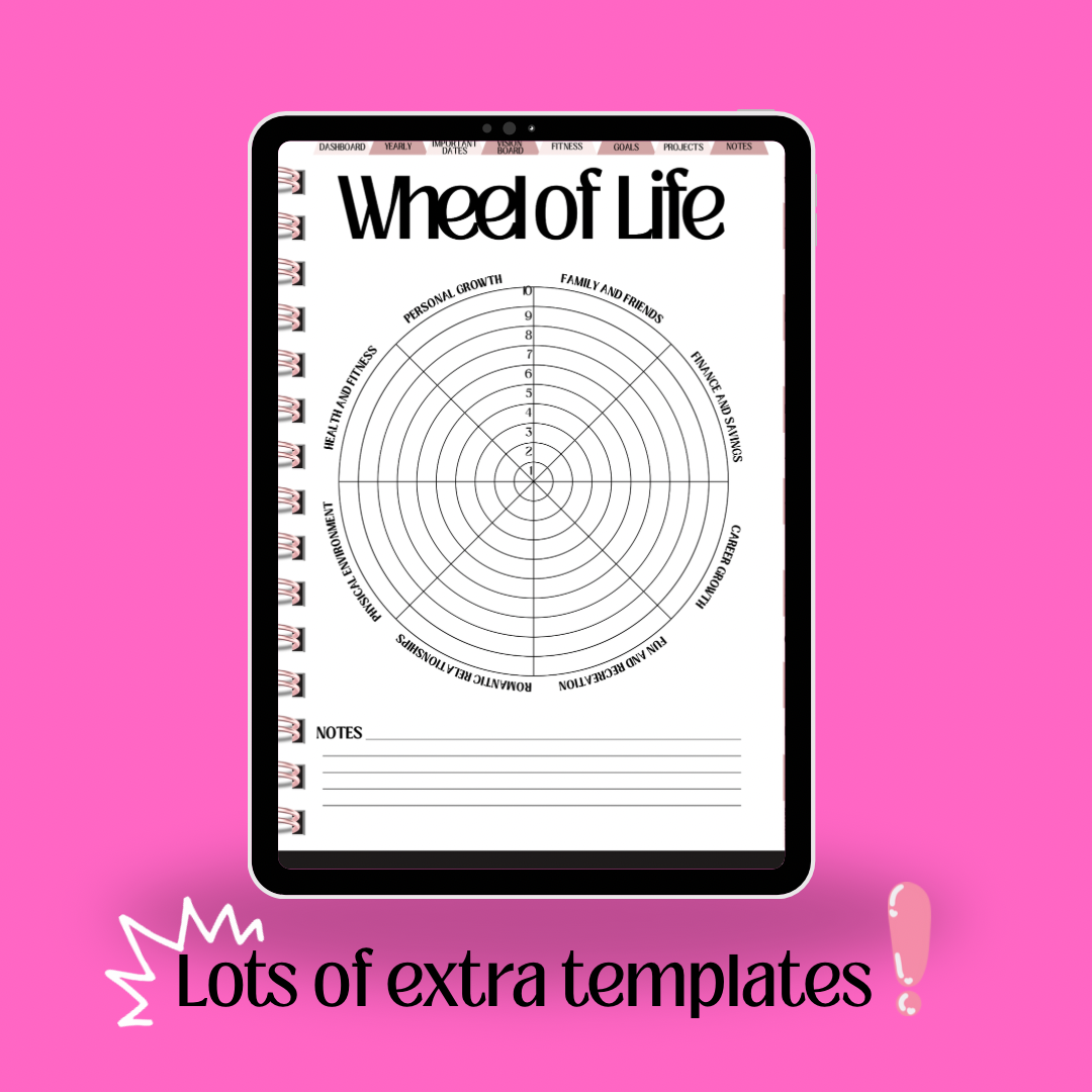 The Ultimate dated 2026 Life Digital Planner (Hyperlinked + Aesthetic Layout)