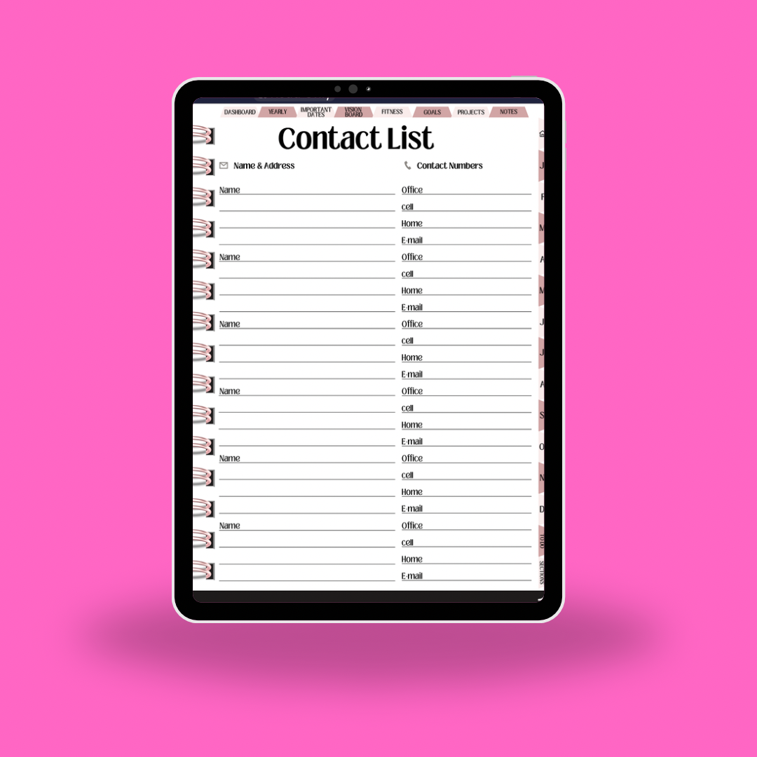 The Ultimate dated 2026 Life Digital Planner (Hyperlinked + Aesthetic Layout)