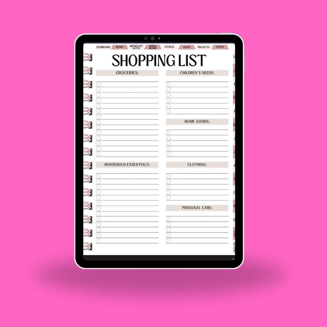 The Ultimate dated 2026 Life Digital Planner (Hyperlinked + Aesthetic Layout)