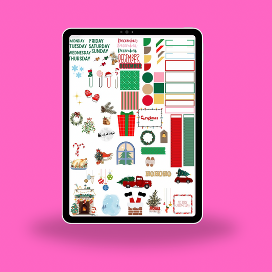Merry & Bright Christmas Digital Sticker Pack