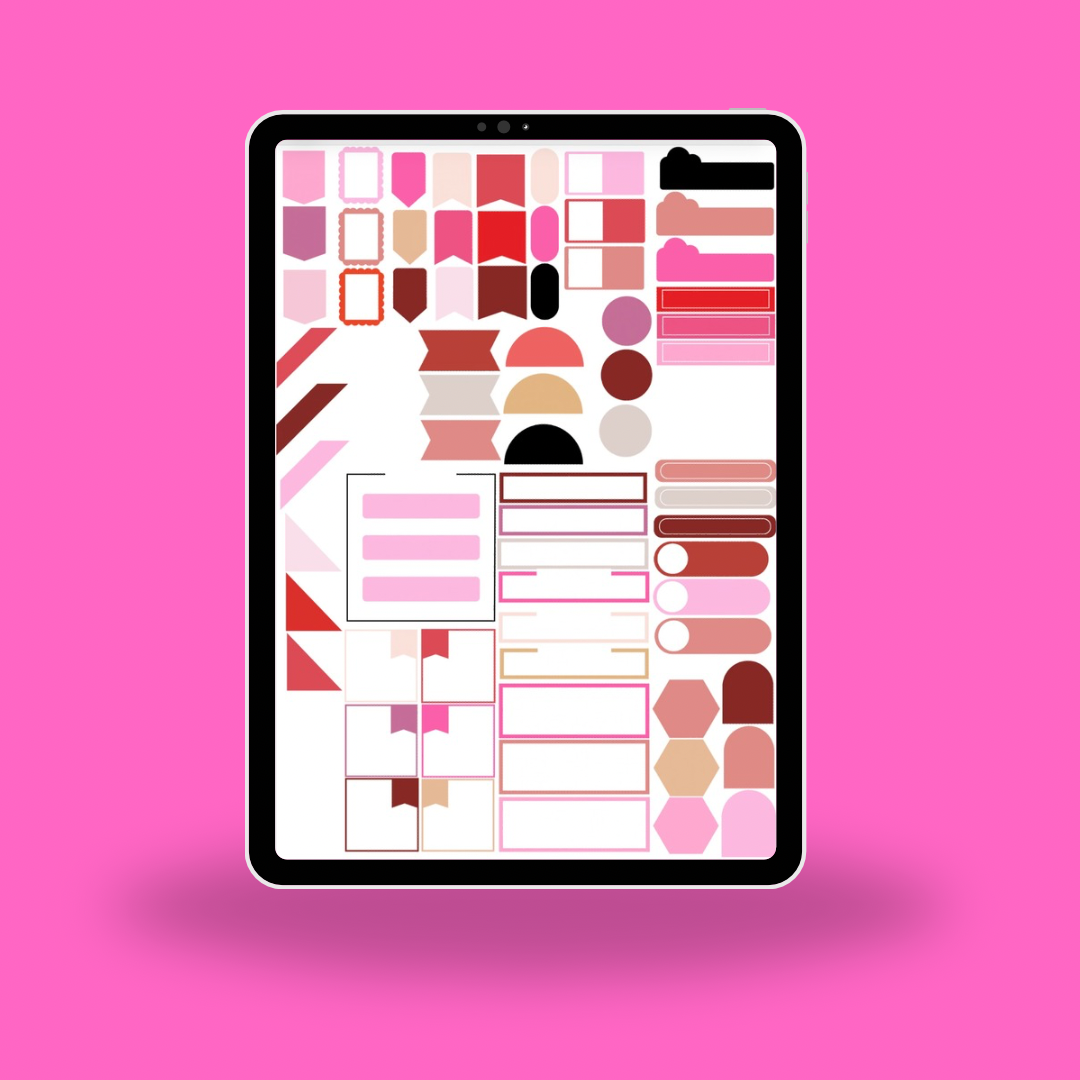 Love Notes Digital Sticker Pack 💌 | Valentine Planner Stickers